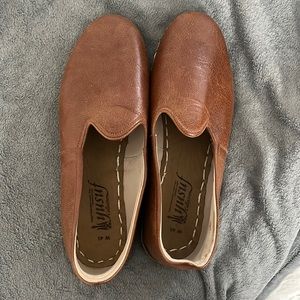 Yusuf-  Turkish Yemeni Brown Hand Stitched Leather Shoes